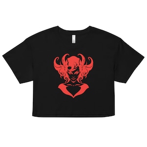 Magick Crop Top Satanic Occult Witch Lucifer Sin Lillith Evil Satanism Shirt Blasphemous Luciferian Blasphemy t-shirt evil gothic demon tee