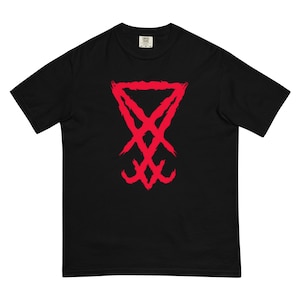 Lucifer&#39;s Sigil Satanic Occult Shirt Hell King Prince Duke Demon Demonic Witch Wicca Blasphemous Luciferian Blasphemy tee evil gothic top