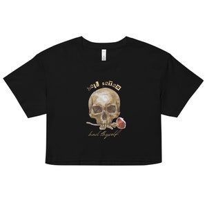 Hail Satan Hail Thyself Crop Top Satanic Occult Witch Lucifer Satanism Shirt Blasphemous Luciferian Blasphemy t-shirt evil gothic demon tee