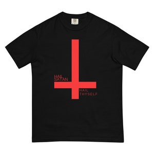 Salve Satanás Salve-se Satânico Camisa Oculta Inferno Rei Príncipe Duque Demônio Bruxa Demoníaca Wicca Wiccan Luciferian Blasfêmia camiseta mal gótico top