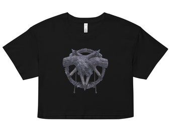 Helping Hands Crop Top Satanic Occult Witch Lucifer Satanism Shirt Blasphemous Luciferian Blasphemy Lillith t-shirt evil gothic demon tee