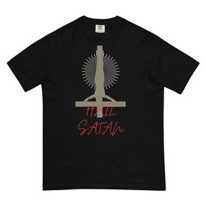 Salve Satanás Camisa Oculta Satânica Inferno Rei Príncipe Duque Demônio Demoníaco Bruxa Wicca Blasfemo Luciferiano Blasfêmia camiseta mal gótico demônio top