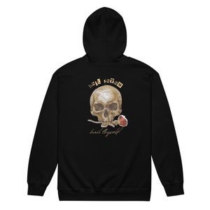 Hail Satan Hail Thyself Unisex hoodie Satanic Occult Witch Lucifer Satanism Shirt Blasphemous Luciferian Blasphemy top evil gothic demon tee