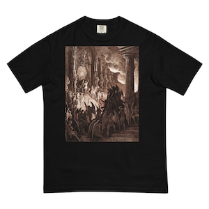 Satan in Council Dore Satanic Occult Shirt Hell King Prince Duke Demon Demonic Witch Wicca Luciferian Blasphemy tee evil gothic top