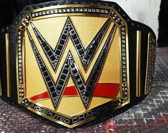 World Heavyweight Undisputed Championship Universal Adult Wrestling Belt Replica With 2 MM & 4 MM Brass Main Side Plates Leather Fighting