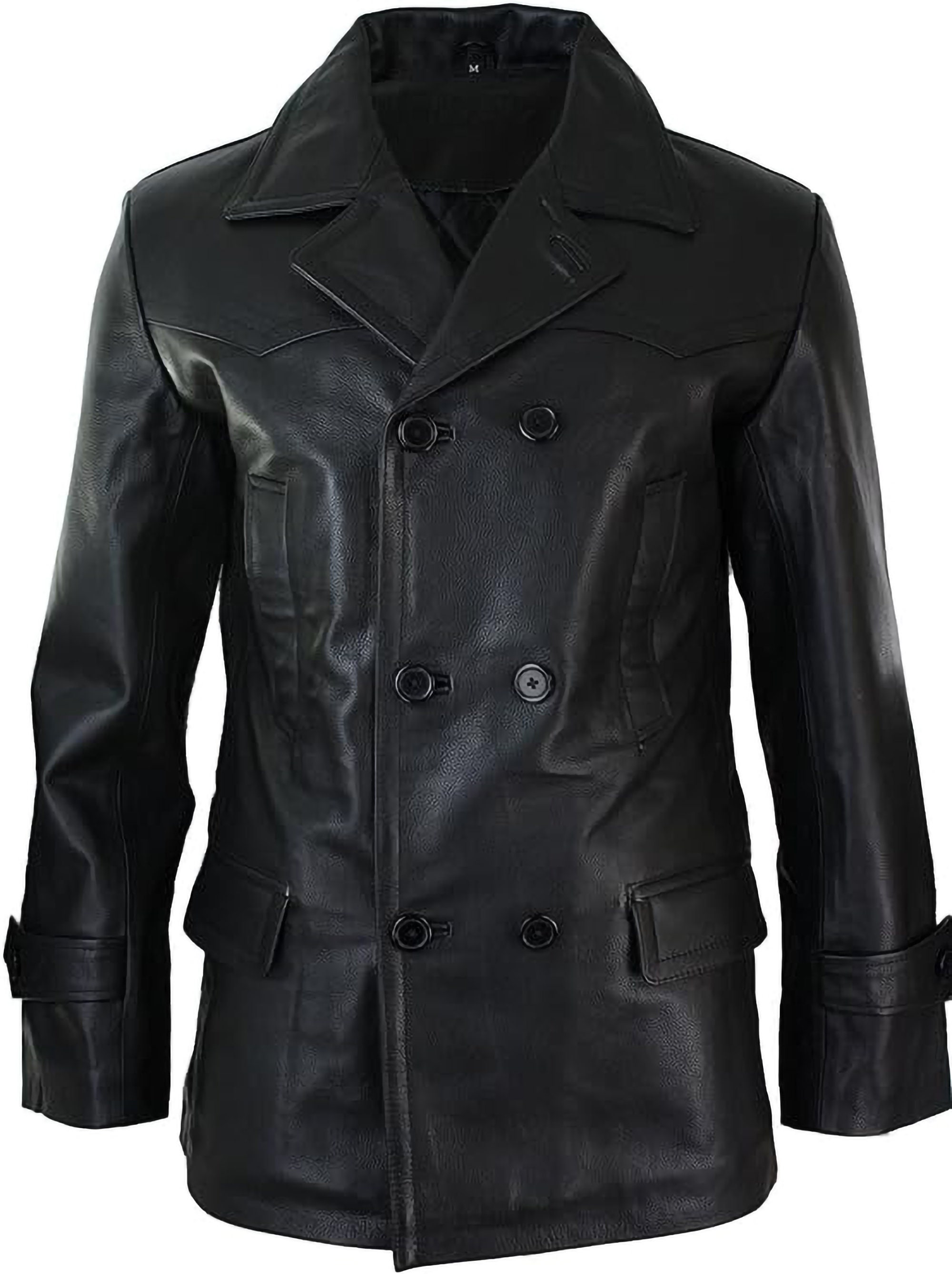 Vintage Real Leather Coat Men Leather Jacket for Men 3/4 Leather Car ...