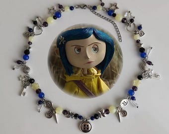 Coraline Inspired Necklace