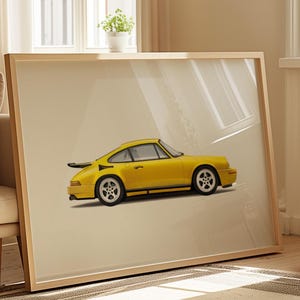 Porsche 911 Ruf CTR Yellowbird Poster , Porsche Poster, Home Office ...