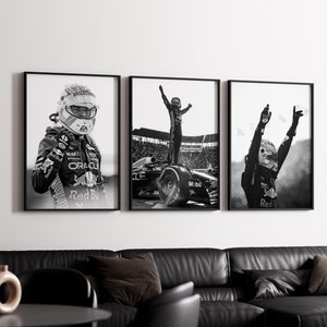 Set of 3 Max Verstappen Poster, Formula 1 Red Bull Poster, Formula 1 Poster, F1 Poster, F1 Wall Art, Formula 1 Print, Verstappen Poster