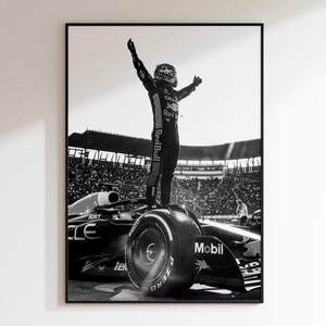 Póster de Max Verstappen, póster de Fórmula 1 Red Bull, regalo de F1, póster de Fórmula 1, póster de F1, arte mural de F1, impresión de Fórmula 1, póster de Verstappen