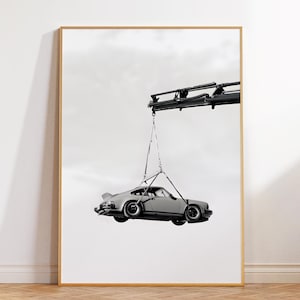 Porsche 911 Poster, Vintage Porsche Print, Porsche Wall Art, Classic Car Posters, Retro Porsche Poster, Automotive Wall Art, Car Gift
