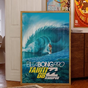 2008 Billabong Pro Tahiti Surf Contest, Surfing Print, Surfing Poster, Geschenk für Surfer, Surfer Wandkunst, Surf Prints, Surf