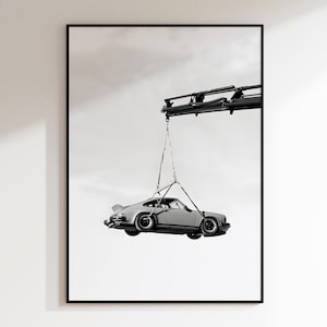 Porsche 911 Poster, Vintage Porsche Print, Porsche Wall Art, Classic Car Posters, Minimalist Car Print, Automotive Wall Art, Car Gift