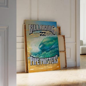 2010 Billabong Pipe Masters Surfing Competition Print, Surfing Print, Surfing Poster, Gift for Surfer, Surfer Wall Art, Surf Prints, Surf