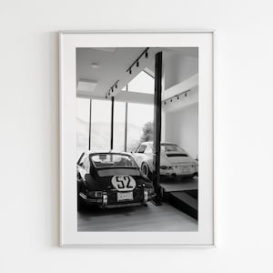 Black White Porsche 911 Print, Classic Porsche Poster, Vintage Porsche Wall Art, Porsche 911, Porsche Decor, Porsche Gift, Garage Decor