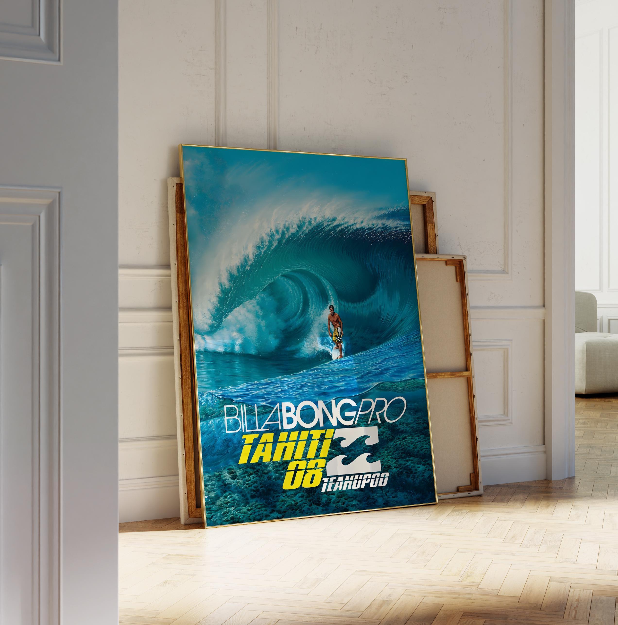 2008 Billabong Pro Tahiti Surfing Competition Print, Surfing