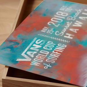 2018 Vans World Cup Surfing Competition Print, Surfing Print, Surfing Poster, Gift for Surfer, Surfer Wall Art, Surf Prints, Surfing Decor