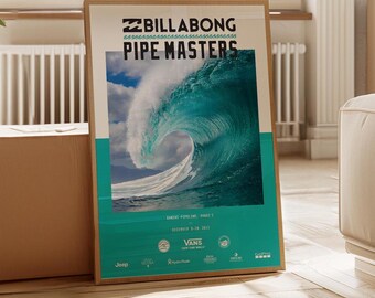 Official Billabong Pipeline Masters Contest Hawaii New With Tags
