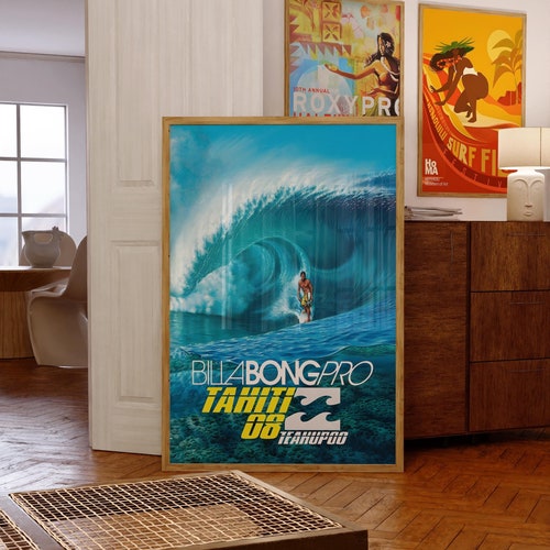2004 Roxy Haleiwa Hawaii Surfing Competition Print, Surfing Poster
