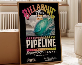 2008 BILLABONG PIPELINE MASTERS Surf Print - Surfing Poster - Etsy