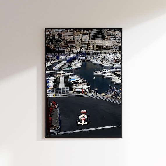Formula 1 Monaco Poster, Formula 1 Poster, F1 Wall Art, Monaco Grand Prix, F1 Monaco, F1 Art, Formula 1 Print, F1 Print, Vintage F1 Poster