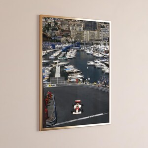 Formula 1 Monaco Poster, Formula 1 Poster, F1 Wall Art, Monaco Grand Prix, F1 Monaco, F1 Art, Formula 1 Print, F1 Print, Vintage F1 Poster