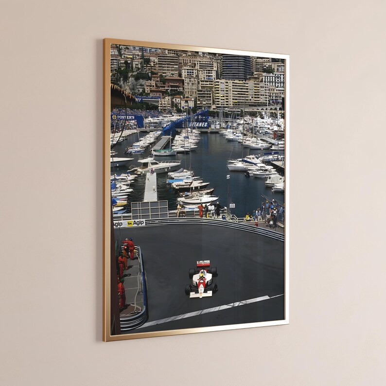 Formula 1 Monaco Poster, Formula 1 Poster, F1 Wall Art, Monaco Grand Prix, F1 Monaco, F1 Art, Formula 1 Print, F1 Print, Vintage F1 Poster