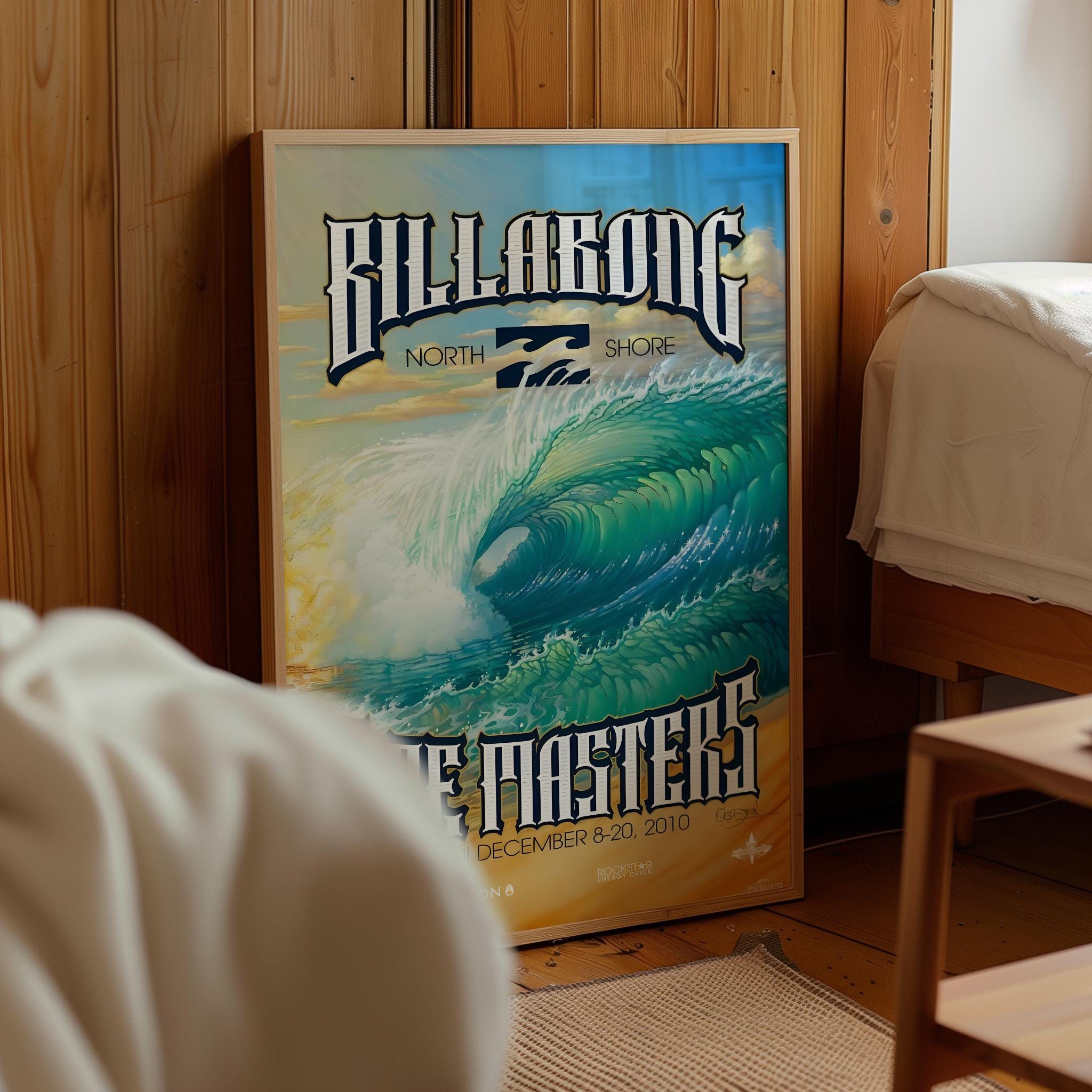 2010 Billabong Pipe Masters Surfing Competition Print, Surfing