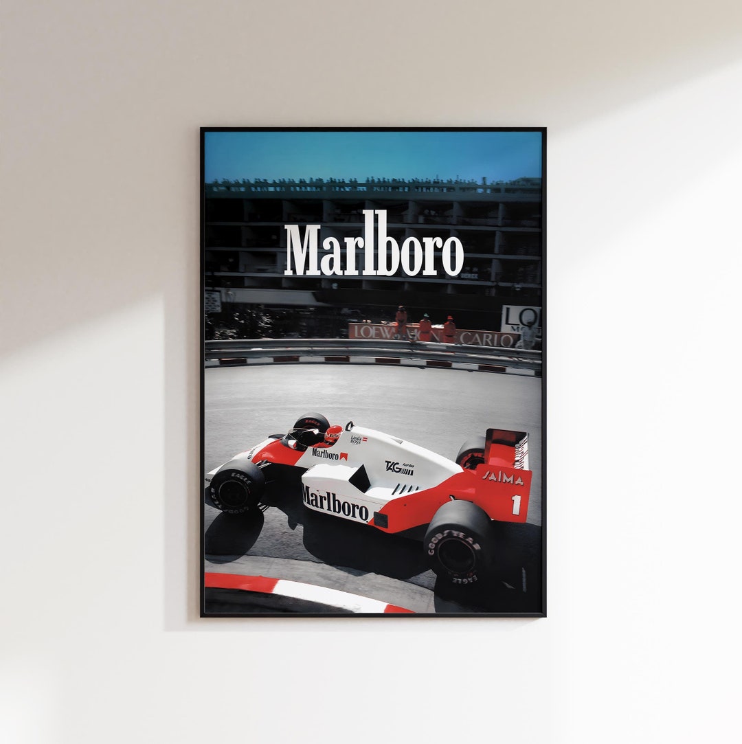 Vintage F1 Marlboro Poster, Marlboro F1, Niki Lauda Poster, Marlboro ...