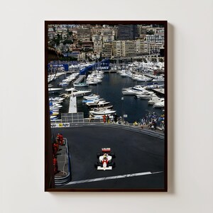 Formula 1 Monaco Poster, Formula 1 Poster, F1 Wall Art, Monaco Grand Prix, F1 Monaco, F1 Art, Formula 1 Print, F1 Print, Vintage F1 Poster