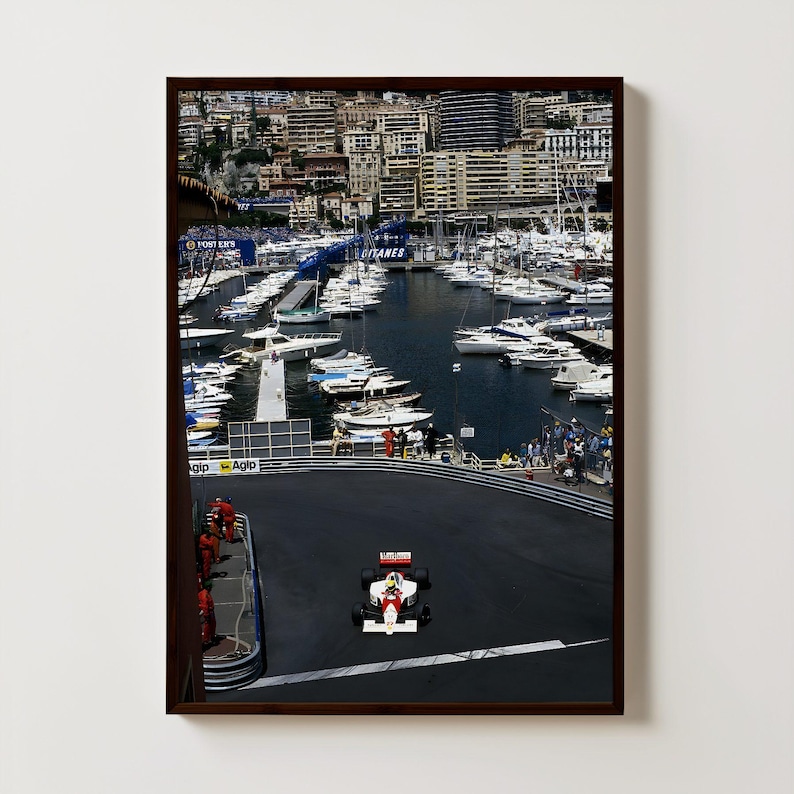 Formula 1 Monaco Poster, Formula 1 Poster, F1 Wall Art, Monaco Grand Prix, F1 Monaco, F1 Art, Formula 1 Print, F1 Print, Vintage F1 Poster