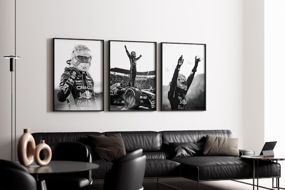 Set of 3 Max Verstappen Poster, Formula 1 Red Bull Poster, Formula 1 Poster, F1 Poster, F1 Wall Art, Formula 1 Print, Verstappen Poster