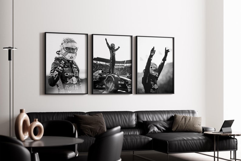 Set of 3 Max Verstappen Poster, Formula 1 Red Bull Poster, Formula 1 Poster, F1 Poster, F1 Wall Art, Formula 1 Print, Verstappen Poster