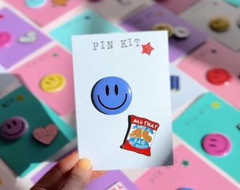 Bonito juego de pines esmaltados para sombreros, pines divertidos para amantes de los sombreros, idea de regalo para adolescentes, pines para mochilas, colgantes para chaquetas vaqueras, pines para mujeres, gorras de camionero.