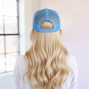 Meet Me at the Beach Trucker-hoed met schelp en strik Custom Coastal Cowgirl Hat Zomervakantiehoed voor tienermeisjes schattige strandhoed afbeelding 17