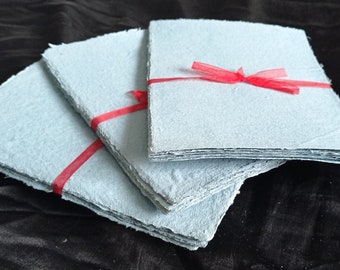 Image showcasing Eco-friendly Recycled Handmade Paper Making - 9 A7 Sheets Sustainable ...