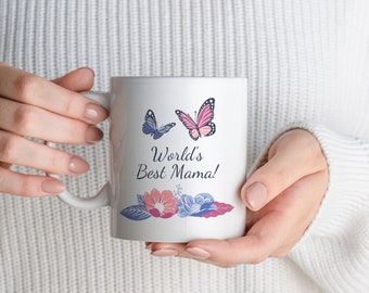 World's Best Mama Mug, mother gift, gift for her, mummy grandma gift for mom, mothers day present, birthday gift, mothers day gift idea