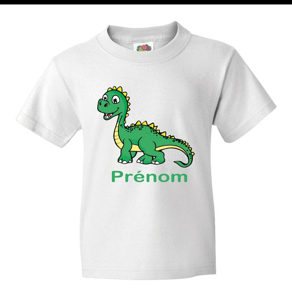 Tee-shirt dinosaure personnalisable