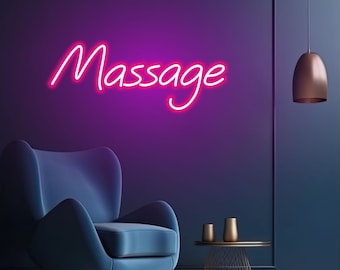 Masaż Neon Sign dla Salonu Kosmetycznego, Prezent na wystrój Salonu