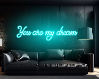 Jesteś moim marzeniem Neon Sign for Gift. Led sign for Beauty Salon