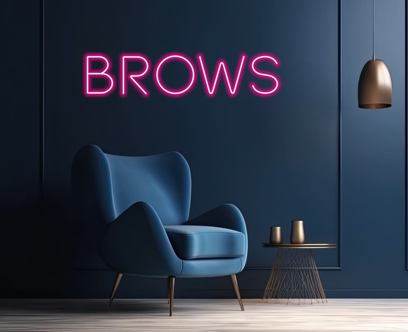 Brows Neon Sign for Beauty Salon or Esthetician Decor - Etsy