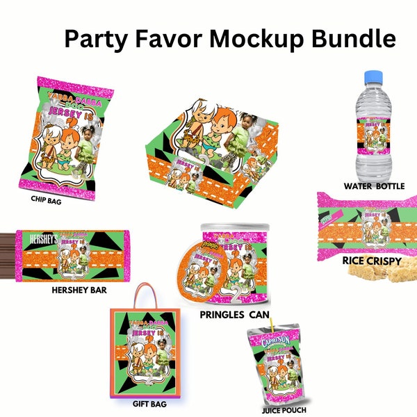 Bundel met Flinstone-feestbedankjes