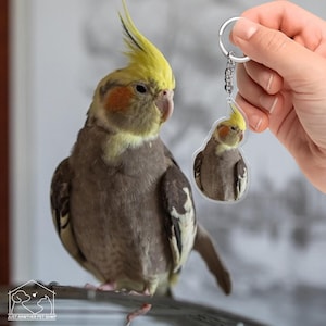 Custom Pet Keychain with Photo – Personalized Cat or Dog Keychain – Pet Memorial Gift – Custom Pet Portrait Keyring – Gift for Pet Lovers