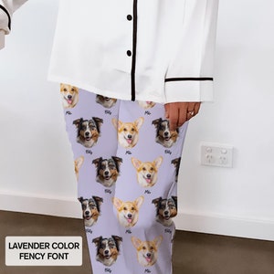 Custom Pajamas For Pet Lover Using Pet Photo And Name - Custom Pajamas - Pet Owner Gift Pajamas - Custom Gift Pajamas