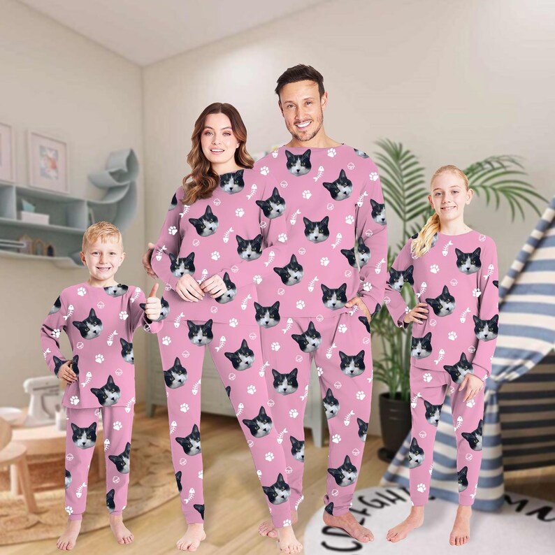 Custom Pet Photo Pajama Set: Personalized Dog Cat Sleepwear - Etsy
