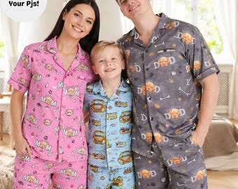 Custom Dog Photo Keepsake Pajamas – Personalized Family Gift for Pet Lovers