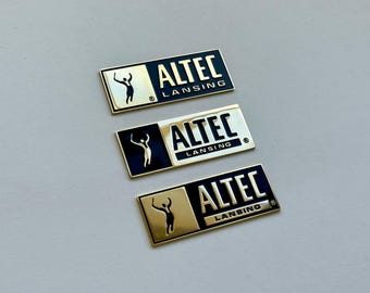 Altec Logo Badge – Vintage Audio Emblem – Classic Speaker Logo – Hi-Fi Restoration Part – Audiophile Accessory