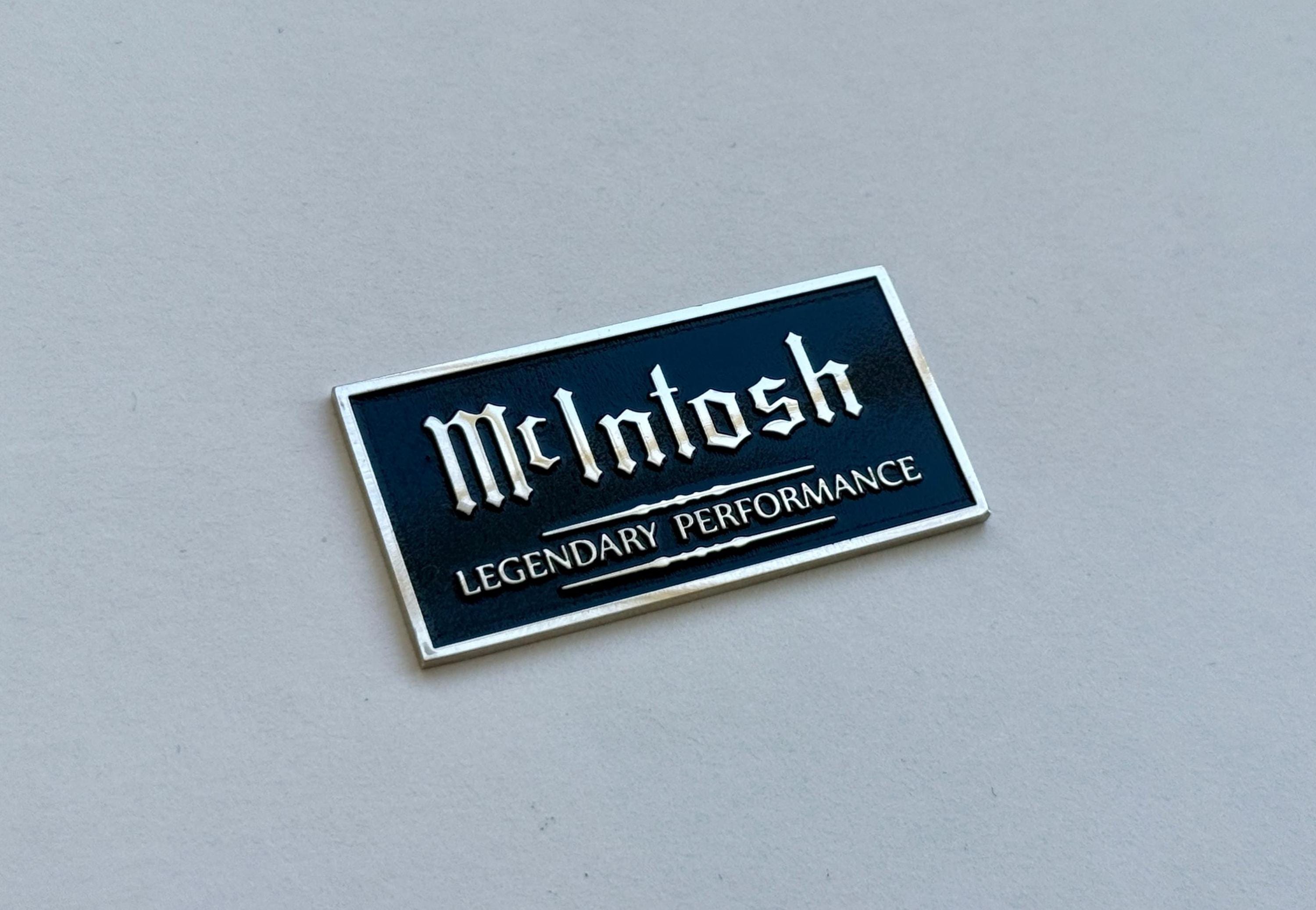 Mcintosh Logo Emblem – 50mm/70mm – Gold/nickel – Vintage Audio 