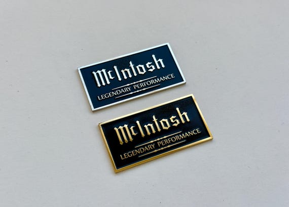 Mcintosh Logo Emblem – 50mm/70mm – Gold/nickel – Vintage Audio 