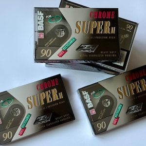 BASF Chrome Super II 90 Vintage Audio Cassette Tape – Sealed, Made in Germany, Type II